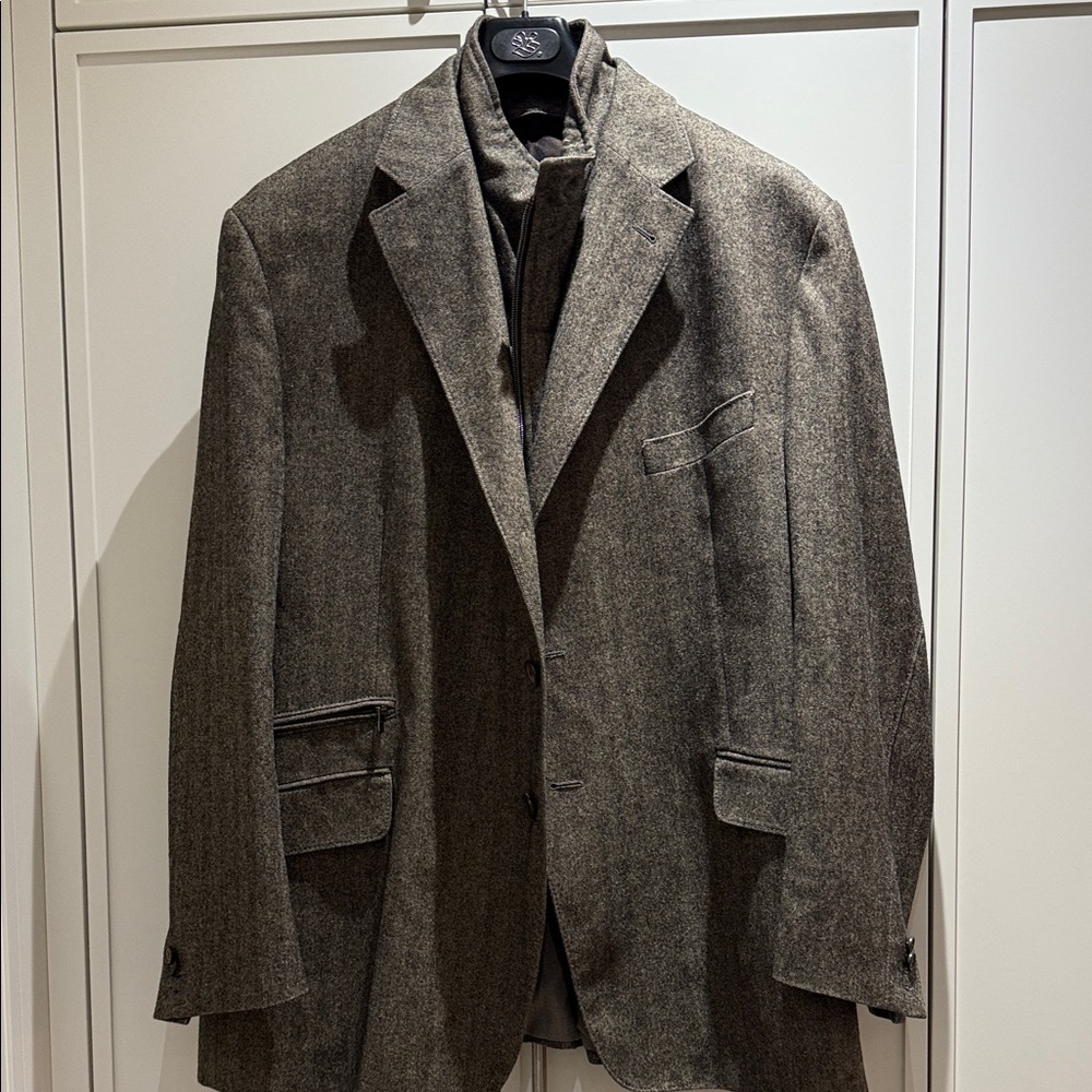Corneliani Brown Wool Jacket